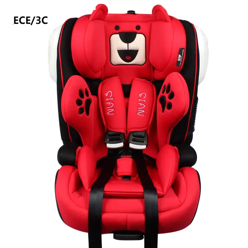 ISOFIX Interface Portable Baby Car Seat Convertible Child Car Safety Seat Baby Booster Seat Five-point Safety Harness Belt ECE