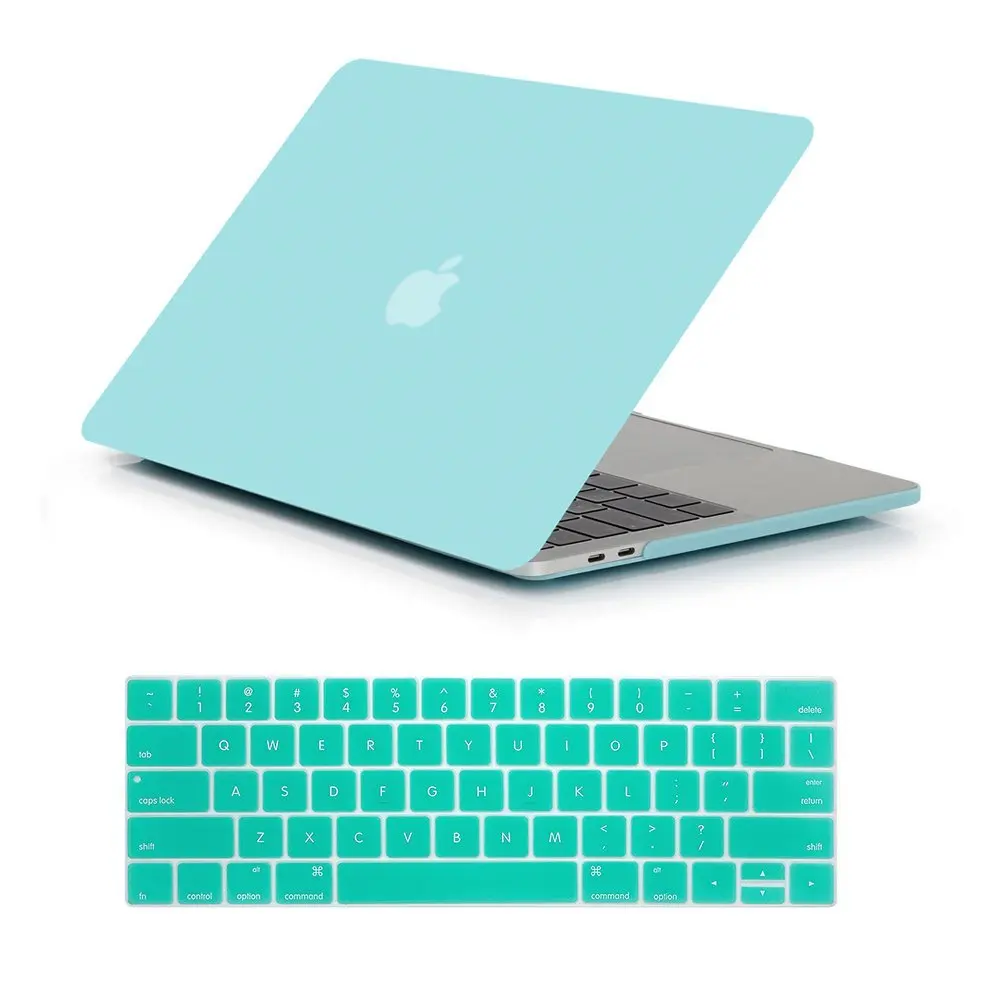 Сумка для ноутбука чехол s для Apple MacBook Air Pro retina 11 12 13 15 чехол для нового Mac book Air 13,3 Pro 13,3 15,4 дюймов+ чехол для клавиатуры - Цвет: Matte Robbin Egg