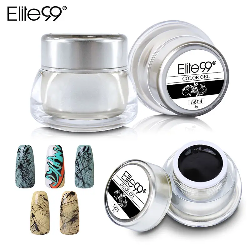 5604 Elite99 8 г акриловый Гель-лак для рисования 3D лак для ногтей цветная гелевая полировка картины DIY гель для дизайна ногтей - Цвет: 5604