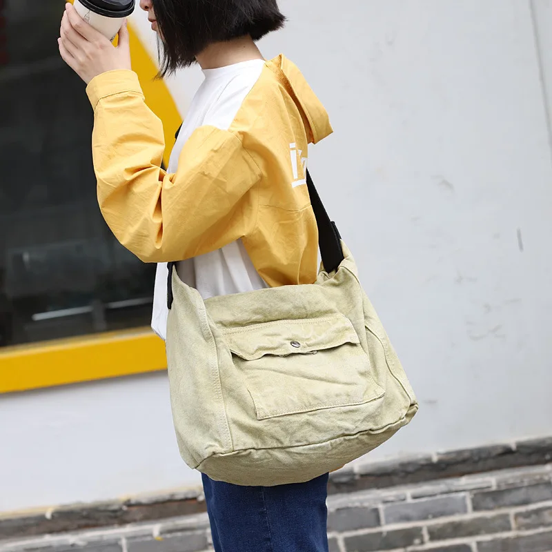 Women Shoulder Bags Female Large Big Cross body Satchels Casual Canvas Bag Crossbody Messenger For | Багаж и сумки