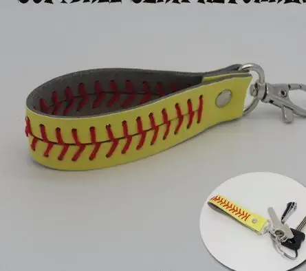 Жевательная резинка цепочка для ключей Спортивная сшитая кружево кожа брелок