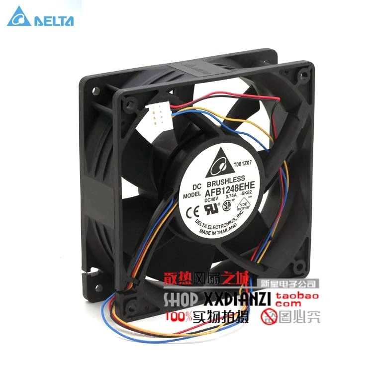 Оригинальный вентилятор delta AFB1248EHE 12038 48V 0.74A PWM для контроля скорости ветра|fan speed