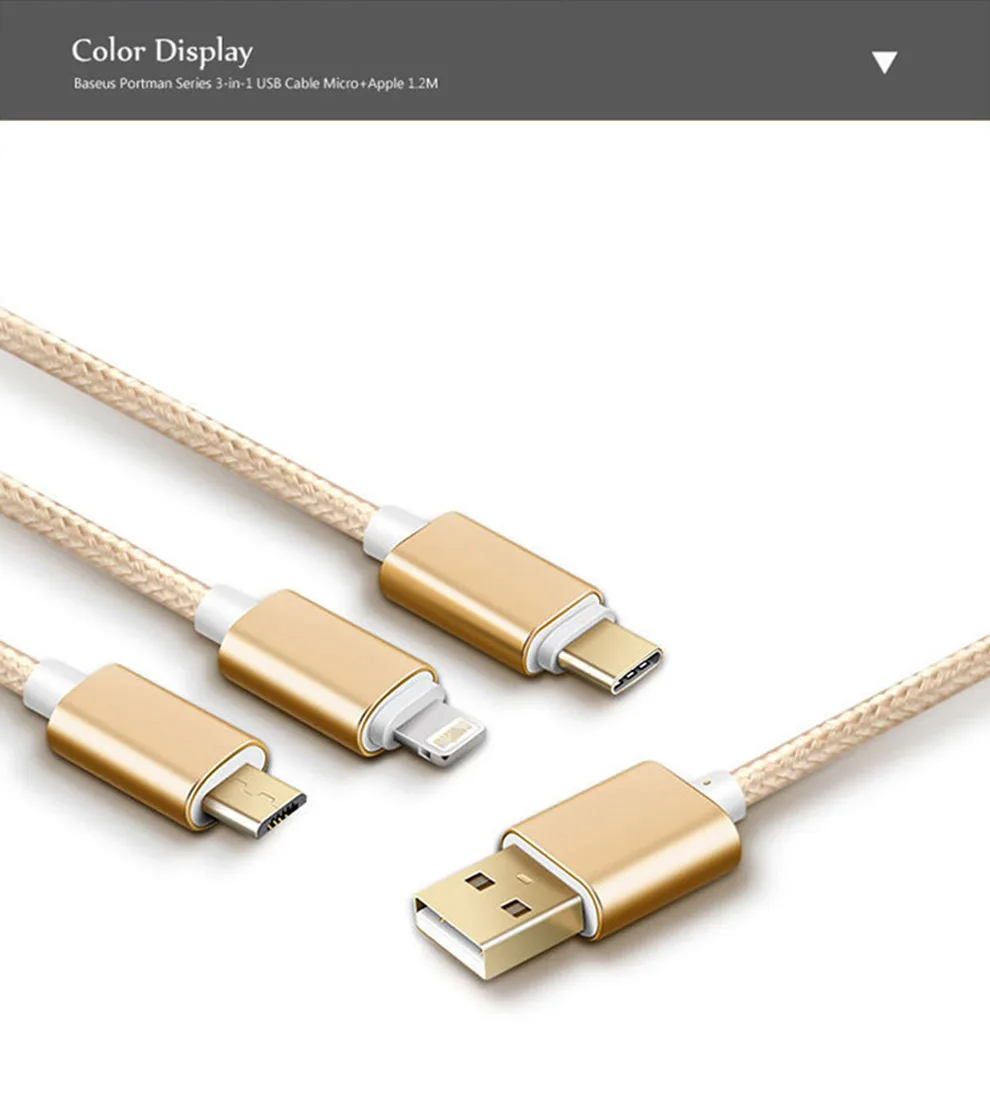 ELFMIC 2.4A кабель для быстрой зарядки Micro-usb-type-C светильник для xiaomi huawei iphone ipad samsung