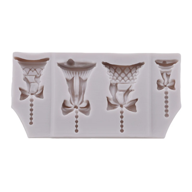 Инструменты для украшения торта 4 отверстия Рождественский колокольчик