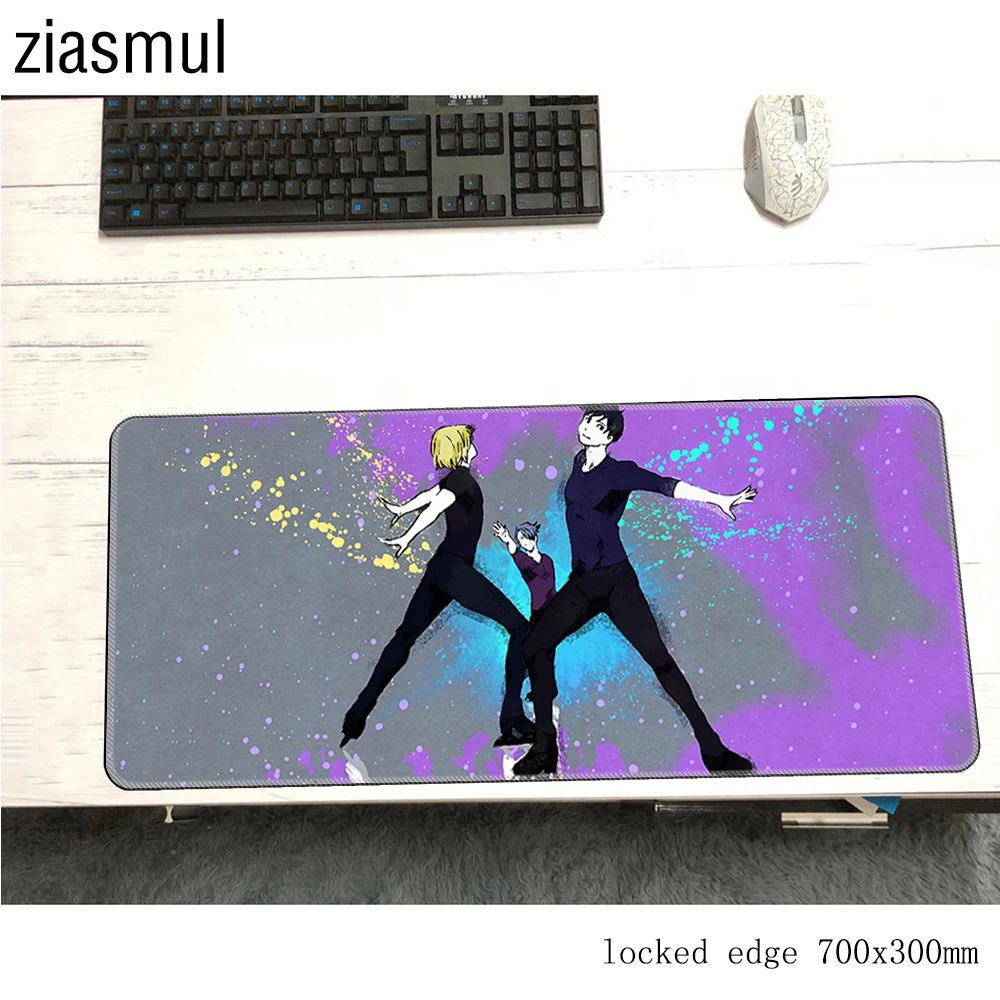 Коврик для мыши yuri со льдом коврики 700x300x3 мм восхитительный компьютерной игровые