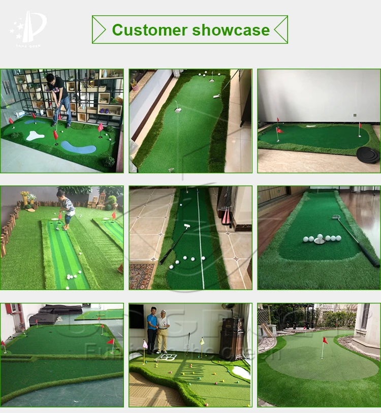 100*300 см Fungreen мини-гольф кладет зеленый портативный олотин Акула Дизайн Гольф кладет зеленый