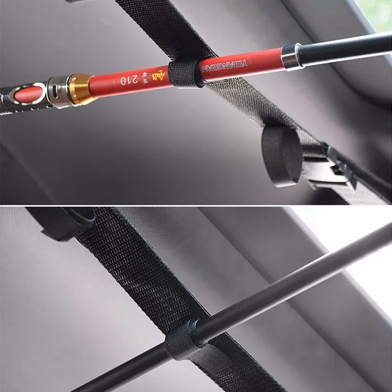 NS Modisy 1Pc Car Fishing Rod Tie Holder Strap Suspenders Belt Hook Loop Vehicle Carrier Band Tackle Boxes Tools | Автомобили и