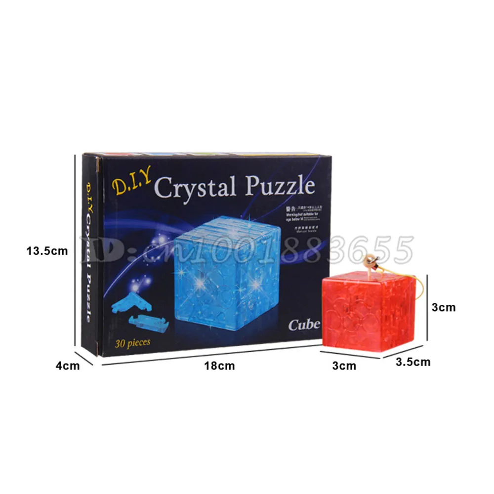 

Hot-selling the magic of deformation 3d stereoscopic crystal puzzle. Fight inserted plastic for children's educational toys