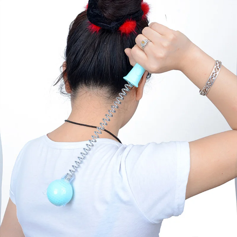 Массажер с пружинным шариком ручной массажер для тела снимает усталость спины