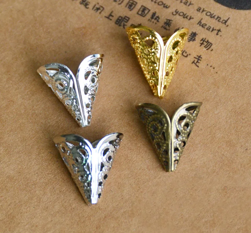 18 мм колпачки для кисточек бусинки обжимные концы филигранный