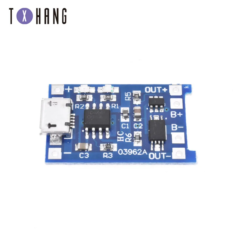 Micro/MINI USB 5 В 1A 18650 TP4056 модуль зарядного устройства литиевой батареи зарядная плата