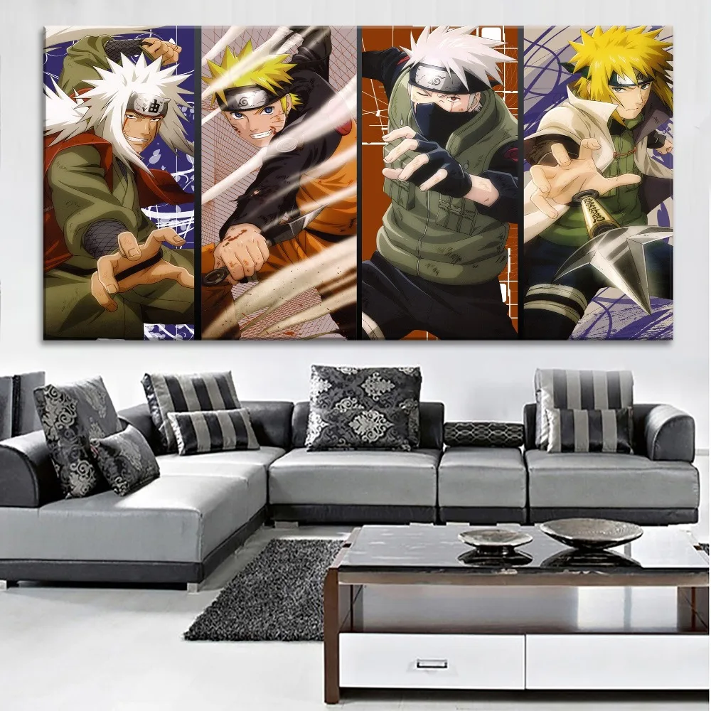 Современные декоративные стены для дома 1 панель Наруто Shippuden плакат