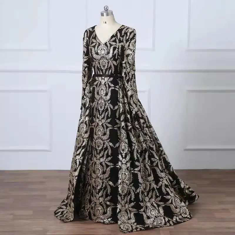 Новое черное кружевное платье с блестками и вышивкой кружевные аксессуары