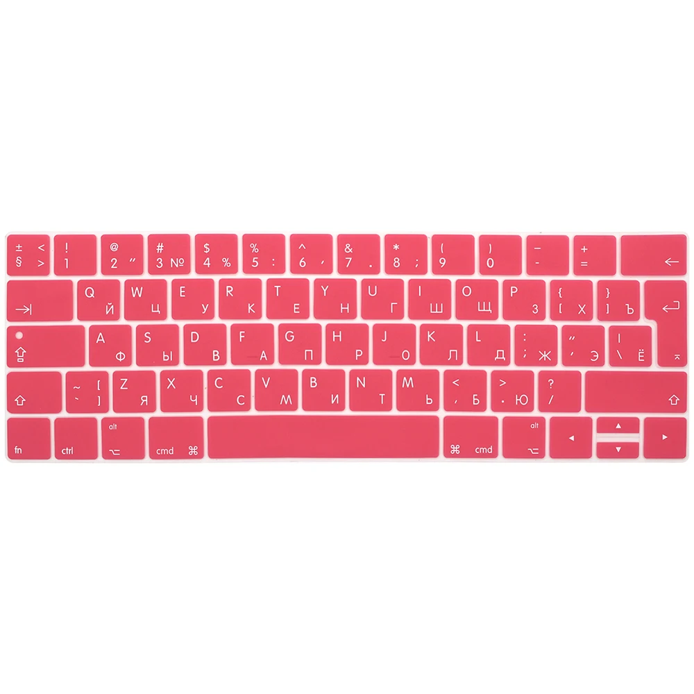 Силиконовая Защитная крышка для клавиатуры нового Macbook Pro 13 A1706 и 15 A1707 с сенсорной