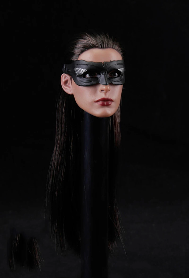 1/6 весы Anne Hathaway голова лепить со съемными eyemask для детей возрастом от 12 дюймов
