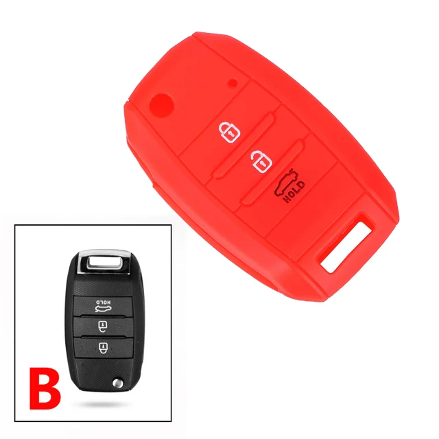 Чехол для ключей автомобиля Kia K2 K3 K5 Rio Ceed Sportage Sorento Cerato Picanto Optima Soul Carens Spectra Carnival Magentis Pride - Цвет: Прозрачный