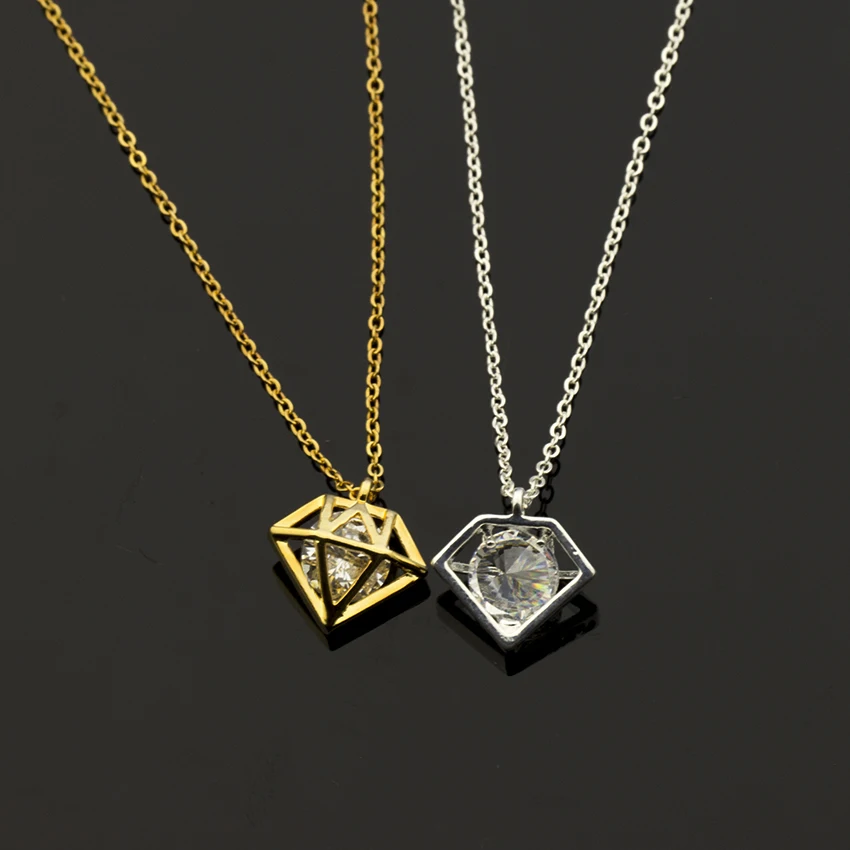GORGEOUS TALE Best Friend Friendship Gift Stainless Steel Gold Chain For Men Cone Necklace Women Colour Collares Mujer | Украшения и