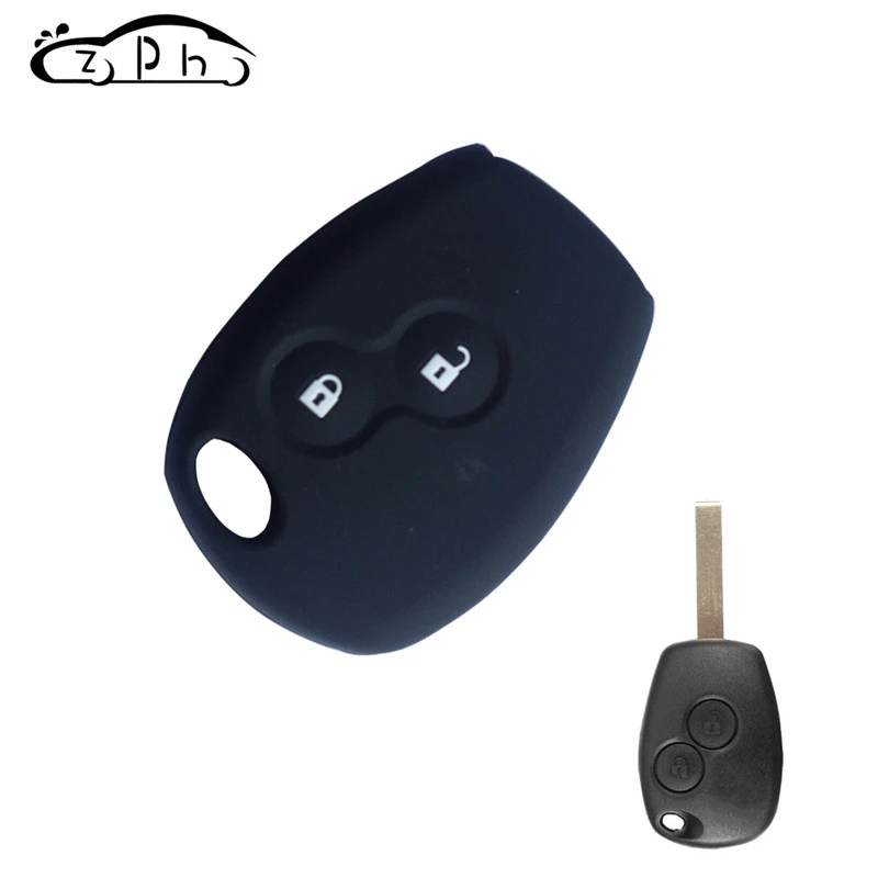 Силиконовый чехол для автомобильного ключа с 2 кнопками Renault Clio Scenic Megane Duster Sandero
