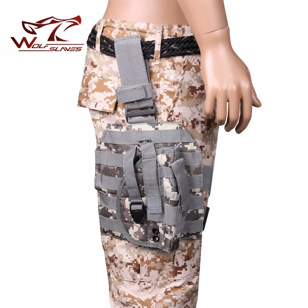 

PB 075 Tactical Universal Gun Holster Molle Bag Platform Drop-Leg Case Panel w/Pistol Holster Hunting Accessories Gun Holder