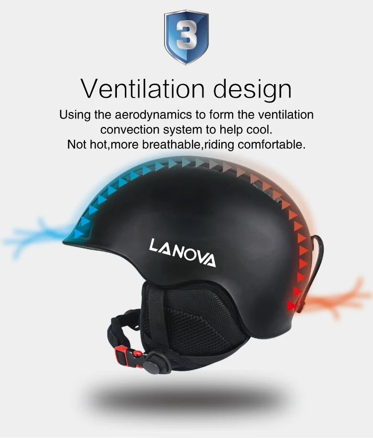 Lanova, 3 размера, белый лыжный шлем, детский, мужской, женский, для сноуборда, горнолыжный шлем, высокое качество, PC+ EPS, снежный, для катания на коньках, скейтборд, лыжный шлем
