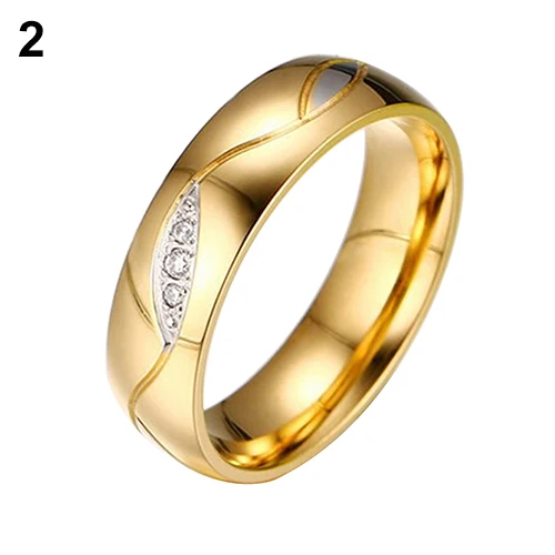 Women's Men's Engagement Wedding Band Ring Zirconia Jewelry Gift BECC | Украшения и аксессуары