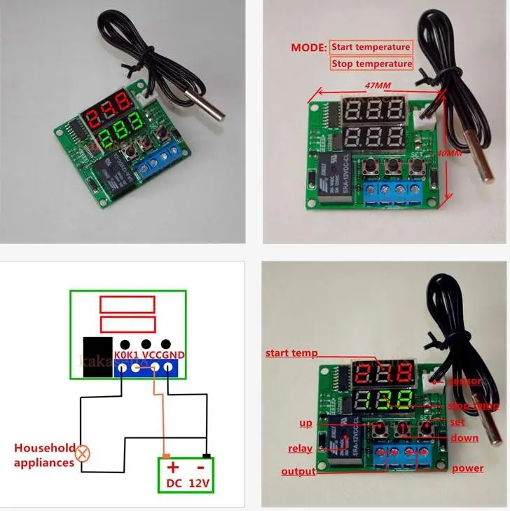  20 100 градусов постоянный ток 12 В фотоэлемент термостата + датчик|sensor pnp|sensor modulesensor