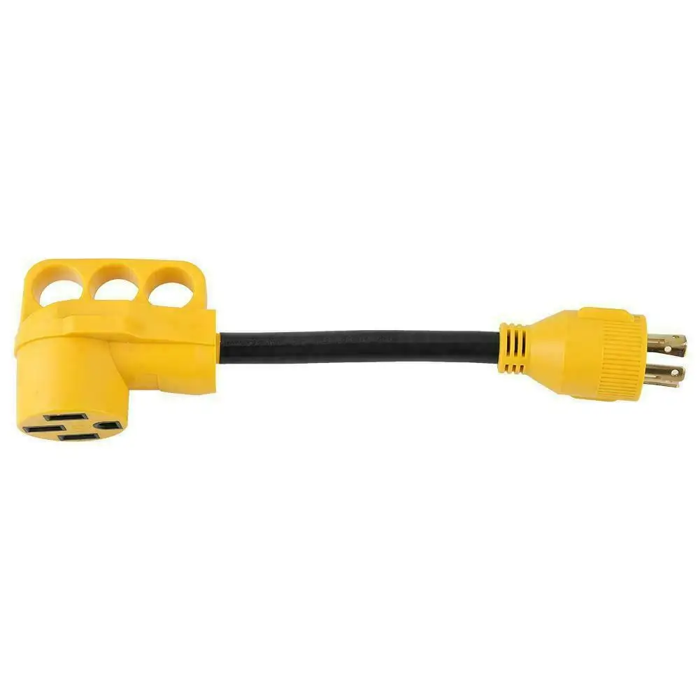 Адаптер для генератора со шнурком и закручивающимся замком 30 А до 50 125 в Новый