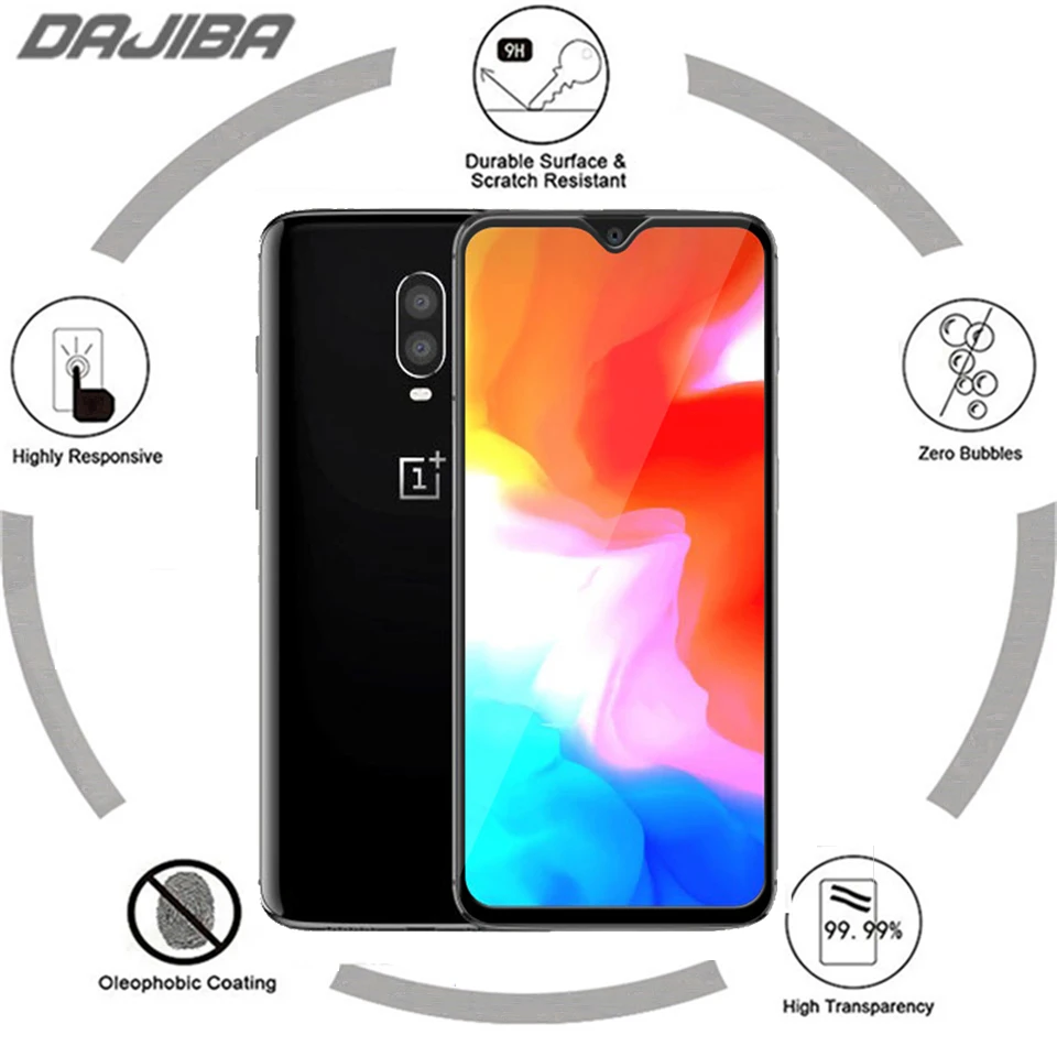 Абсолютно новое закаленное стекло для OnePlus 6T защита экрана Полное покрытие