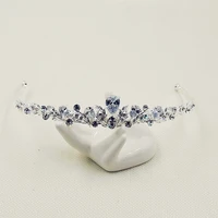 floralbride rhinestones crystal cubic zircon cz wedding tiara bridal hair accessories princess headband women jewelry