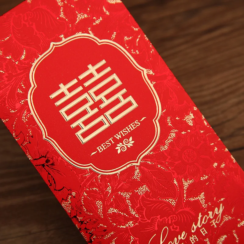 Бесплатная доставка! 30 шт. романтический свадебный конверт с наилучшими