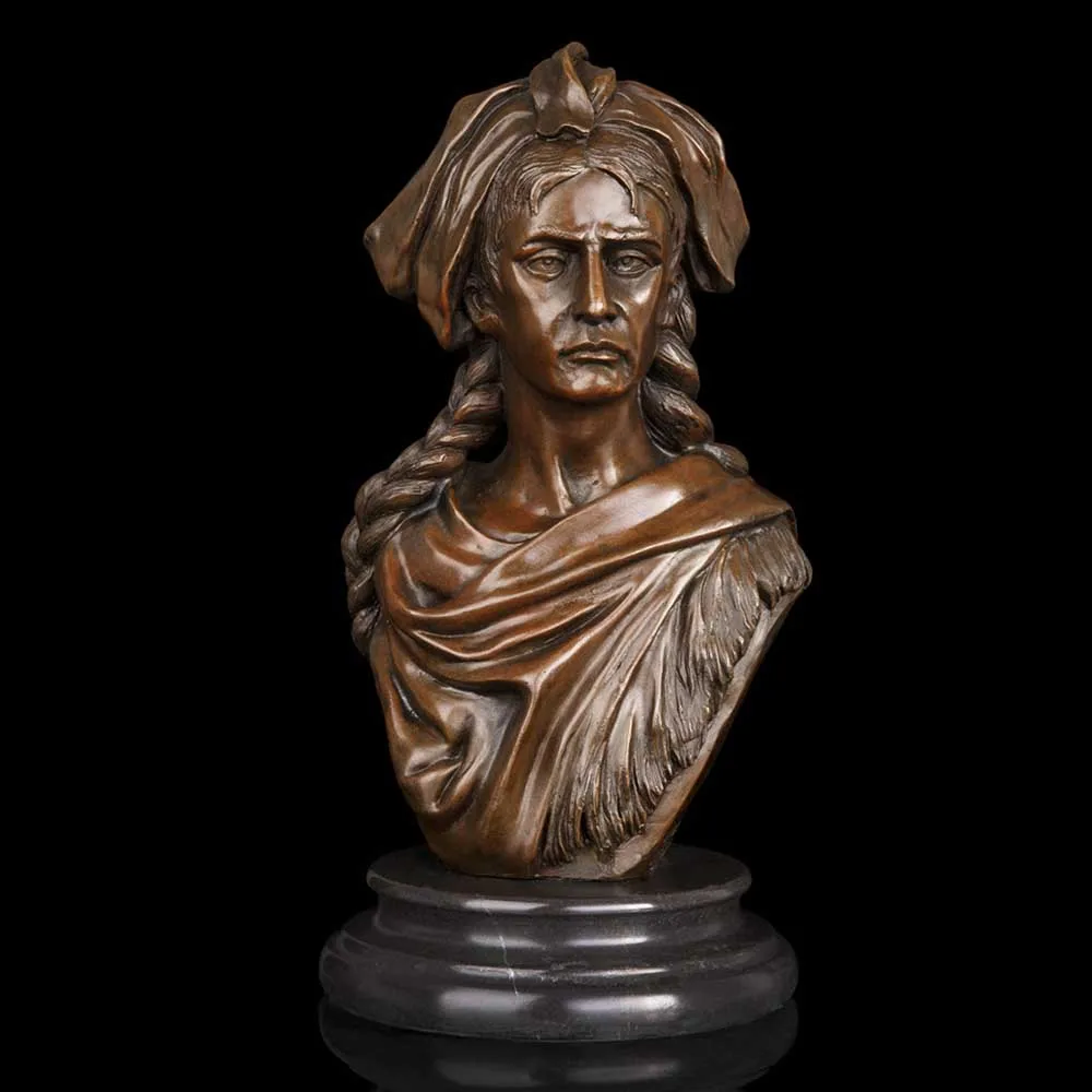 ATLIE бронзовая скульптура женщины под старину бюст бронзовые статуэтки и статуи