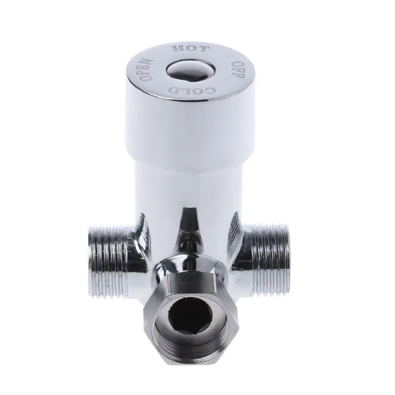 

1PC G1/2" Hot & Cold Water Mixing Valve Thermostatic Mixer Two In & One Out