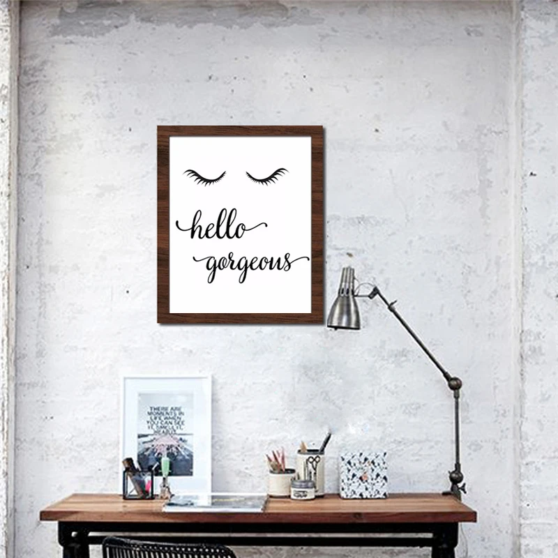 Абстрактные настенные плакаты от бренда HAOCHU пикантные ресниц типографии Холст