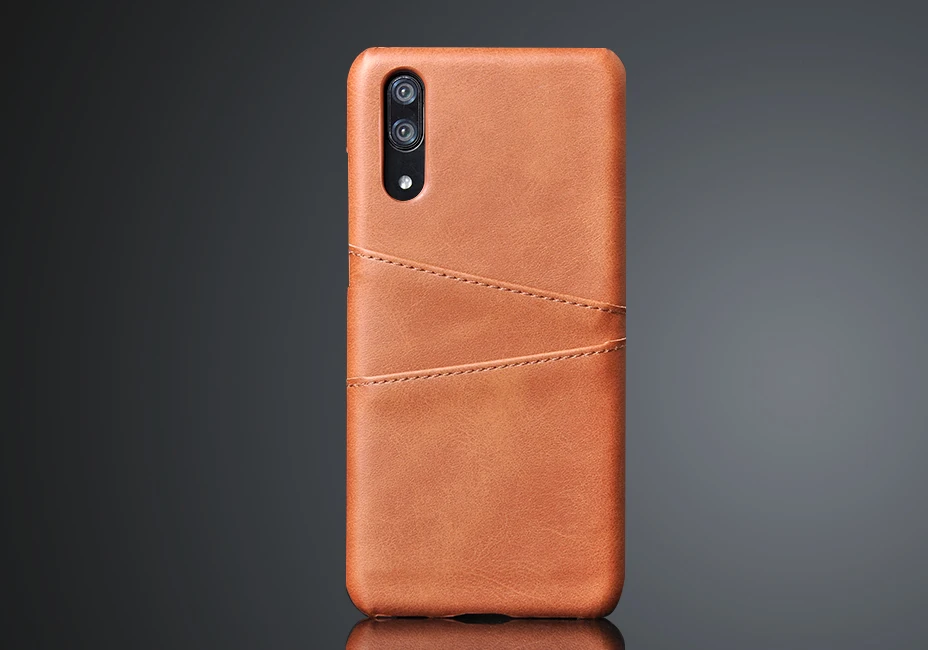 Brown Pdgb кожаный чехол для huawei Honor 9 10 lite 8X Max 8A 8C 7A 7C v20 Крышка для huawei P20 lite P30 Pro держатель для карт бумажник чехол - Цвет: Brown