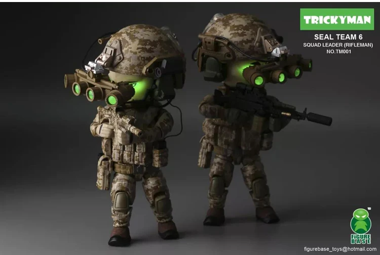 Estartek FigureBase милые 5 дюймов TrickyMan спецназ шутер и пулеметчик Коллекция фигурку для любителей подарок к празднику
