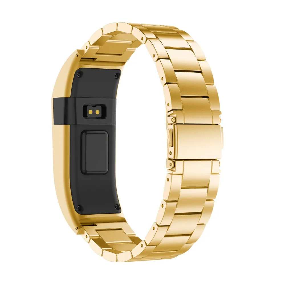 HIPERDEAL 1 шт. ремешок из нержавеющей стали браслет для замены для Fitbit Charge HR 4 для подарка дропшиппинг Apr6 - Цвет: GD