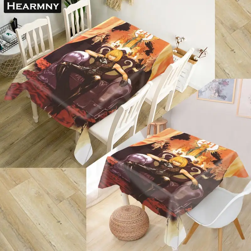 Скатерть Death Note на заказ водонепроницаемая плотная прямоугольная Свадебная