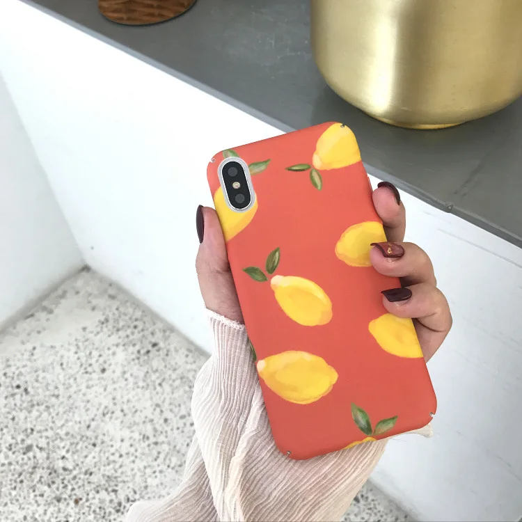 Корейский художественный чехол для iPhone 7 Puls 6S 8 X XS чехлы MAX XR жесткий матовый