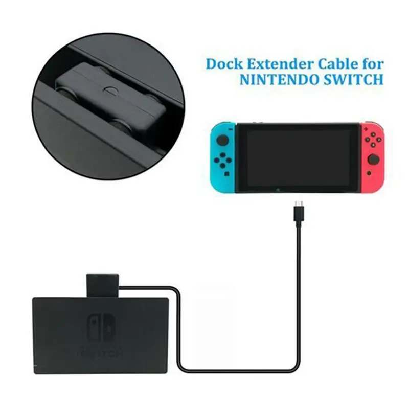 Док станция и удлинитель для зарядного устройства NS Accessories Nintendo Switch поддерживает
