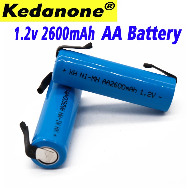 1 2 V AA Аккумуляторная батарея 2600mah 2A Ni MH nimh сотовый пакет синий корпус с вкладками