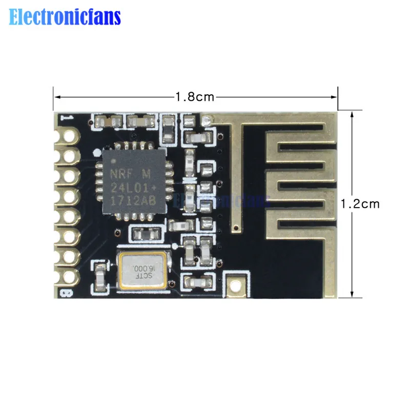 Беспроводной модуль NRF24L01 SMD 2 4 ГГц 5 В мини-усилитель мощности приемник