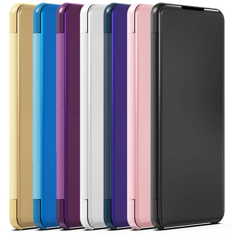 

Smart Mirror View Flip Case For Xiaomi 11 5G POCO X3 Nfc M3 MI 10T CC9 Pro Note 10 lite Redmi K40 Note 8T 9S K20 Leather Cover