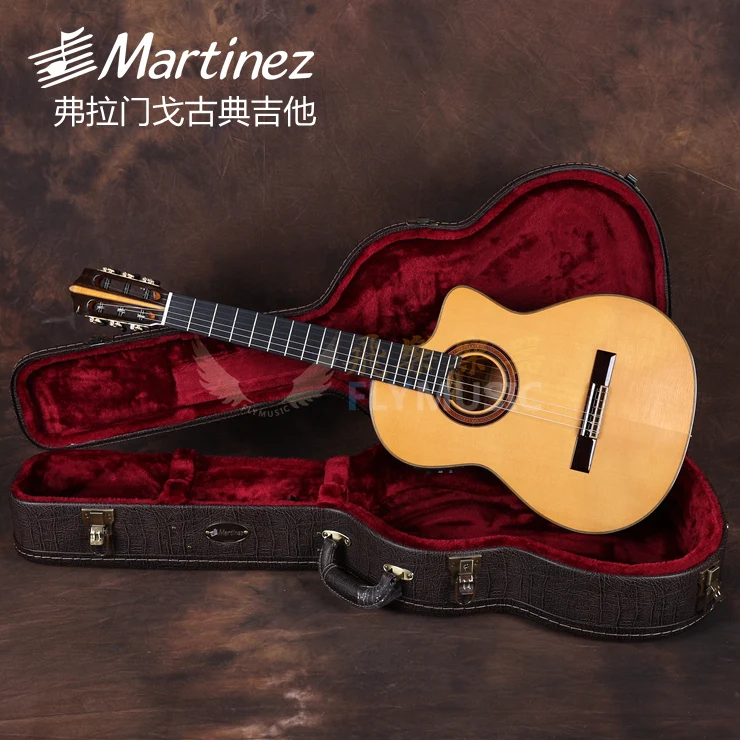 Martinez MFG AS профессиональная фламенко гитара Классическая с фишменом 301 эквалайзер