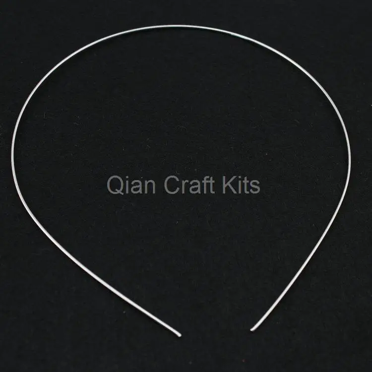 100 шт. серебристые металлические повязки на голову 1 мм для украшения бисером.