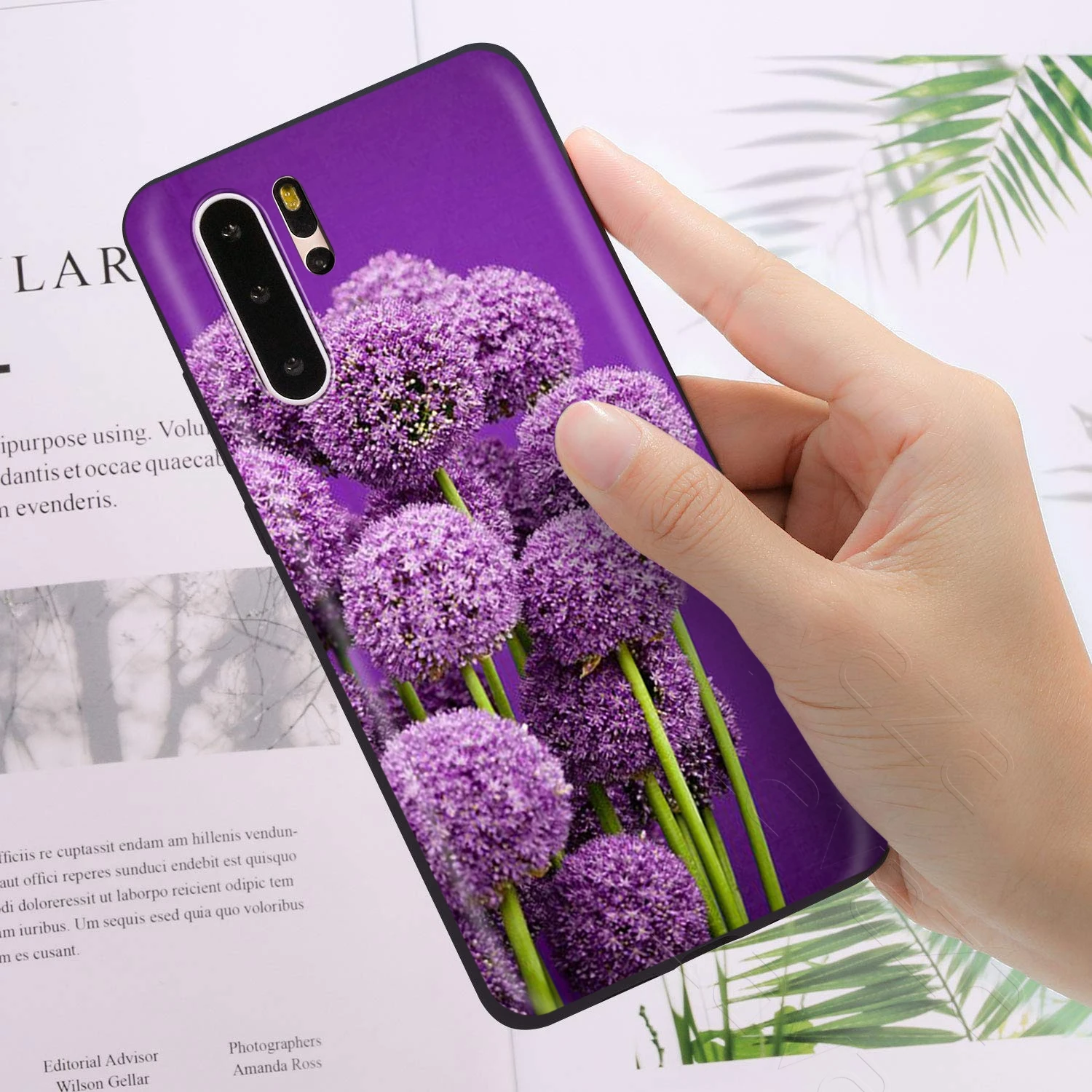 Простой Лавандовый чехол Lavaza с фиолетовыми цветами для Huawei Mate Y7 Y9 P8 P9 P10 P20 P30 P40 Max