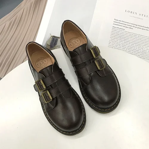 Brown1 Весенние кожаные туфли на плоской подошве; женские удобные мокасины; женская обувь; женские туфли-оксфорды; мокасины; femme; повседневные водонепроницаемые Мокасины - Цвет: Brown1