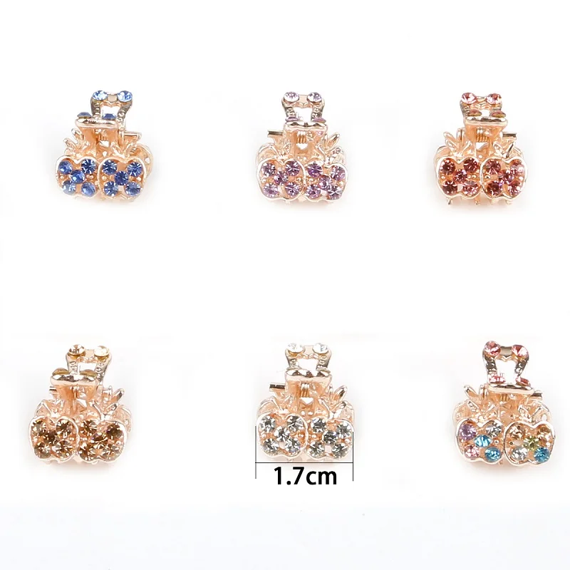 style 11 randomly Новинка, цветные стразы, корона, Бабочка, бант, заколка для волос, женские заколки для волос, заколки-пряжки для волос, головные уборы, инструмент для укладки волос, аксессуары - Цвет: style 11 randomly
