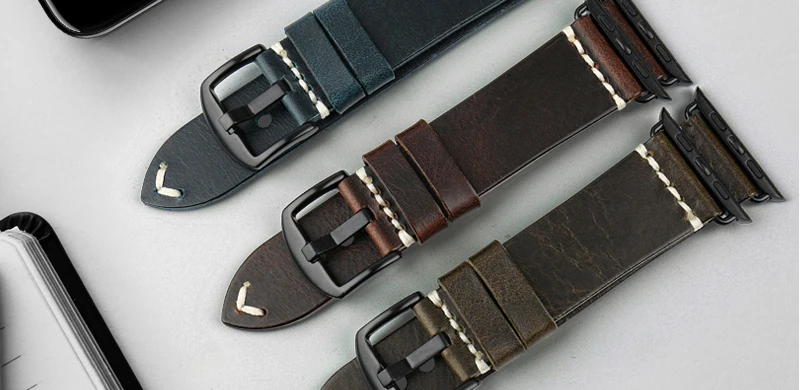 MAIKES кожаный ремешок для Apple Watch группа 44 мм 40 мм 42 мм 38 мм серия 4 3 2 1 все модели iWatch браслет ремешок для часов