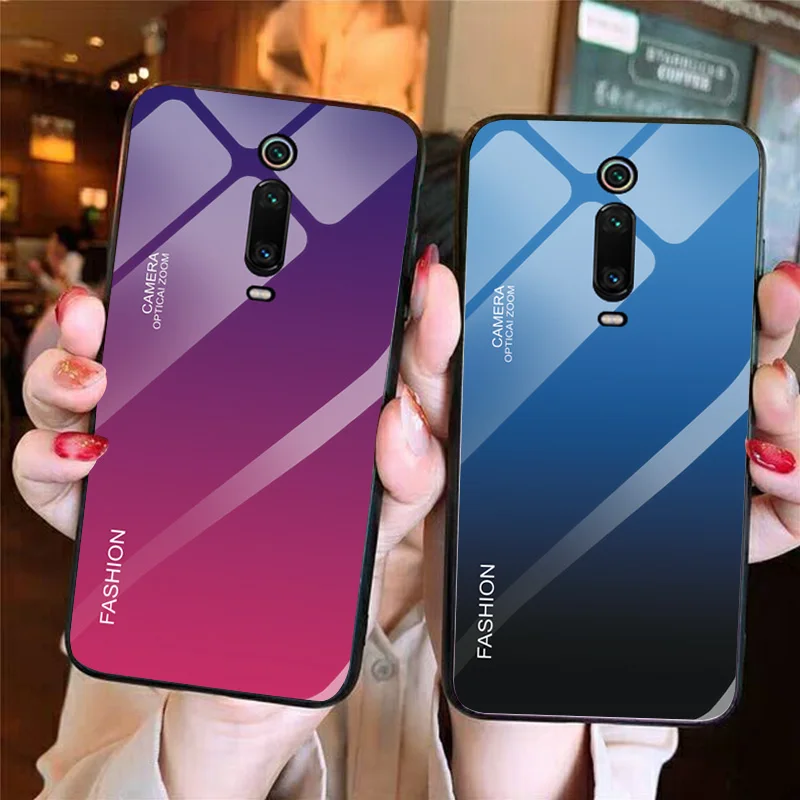 YOUVEI Gradient Tempered Glass Case For Xiaomi Redmi K20 K20Pro Cover for Pro 6.39 |