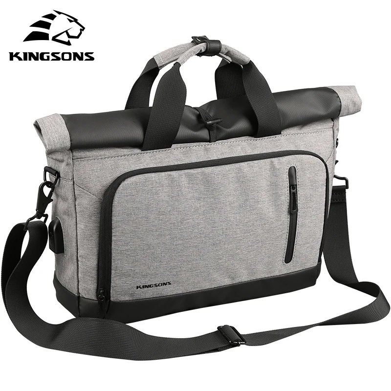 Kingsons Genuine Nylon Bag Business Men Bags Laptop Tote Briefcases Crossbody Messenger Bag|duffle bag|travel bagbag travel bag |